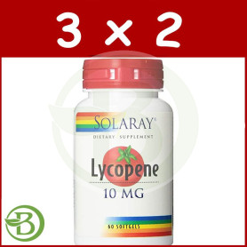 Pack 3x2 Lycopene 10Mg. 60 Perlas Solaray