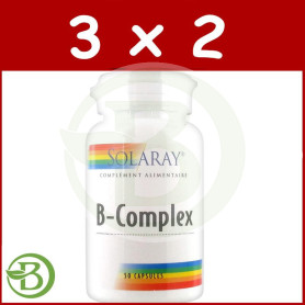 Pack 3x2 B-Complex 50 60 Cápsulas Solaray