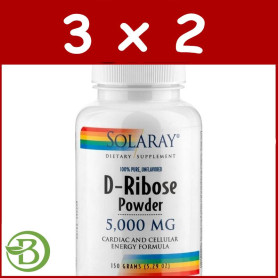 Pack 3x2 D-Ribose 150Gr. 30 Tomas Solaray