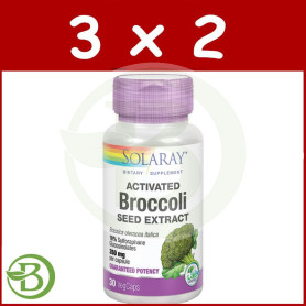 Pack 3x2 Activated Broccoli Seed 30 Cápsulas Solaray