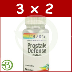 Pack 3x2 Small Prostate Defense 30 Cápsulas Vegetales Solaray