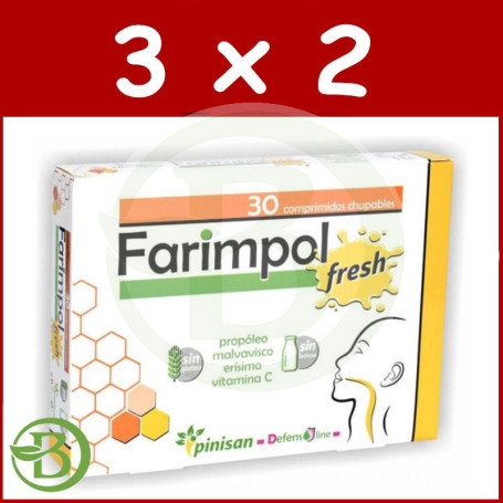 Pack 3x2 Farimpol Fresh 30 Comprimidos Pinisan