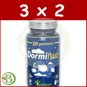 Pack 3x2 Dormiflash, 30 Gummies Pinisan