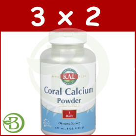 Pack 3x2 Coral Calcium 225Gr. Kal