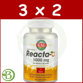 Pack 3x2 Kal Reacta C 1.000Mg. 60 Comprimidos Kal