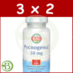 Pack 3x2 Pycnogenol 60 Comprimidos Kal