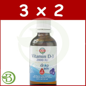 Pack 3x2 Vitamina D3 53Ml. Kal