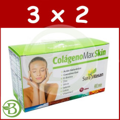 Pack 3x2 Colageno Max Skin 30 Sobres Sura Vitasan