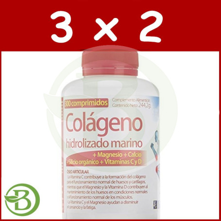 Pack 3x2 Zentrum Colágeno Hidrolizado 300 Comprimidos Ynsadiet