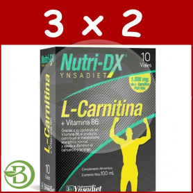 Pack 3x2 Nutri Dx L-Carnitina 10 Ampollas Ynsadiet