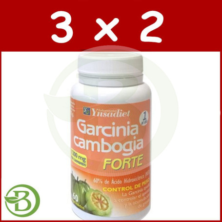 Pack 3x2 Garcinia Cambogia 60 Cápsulas Ynsadiet