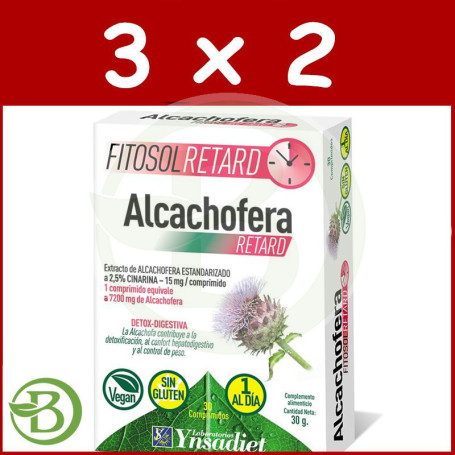 Pack 3x2 Alcachofera 30 Comprimidos Ynsadiet