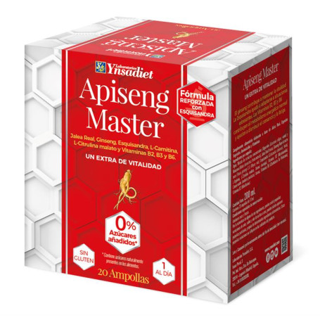 Apiseng Master 0% Azucar Caja De 20 Ampollas Ynsadiet