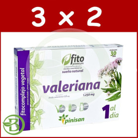 Pack 3x2 Valeriana 30 Cápsulas Pinisan