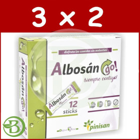 Pack 3x2 Albosan Go 12 Sticks Pinisan
