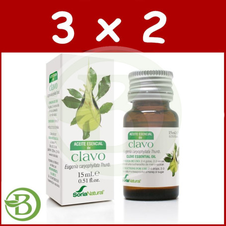 Pack 3x2 Aceite Esencial de Clavo Soria Natural