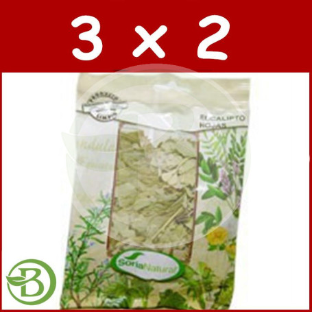 Pack 3x2 Eucalipto Hojas Bolsa 70Gr. Soria Natural