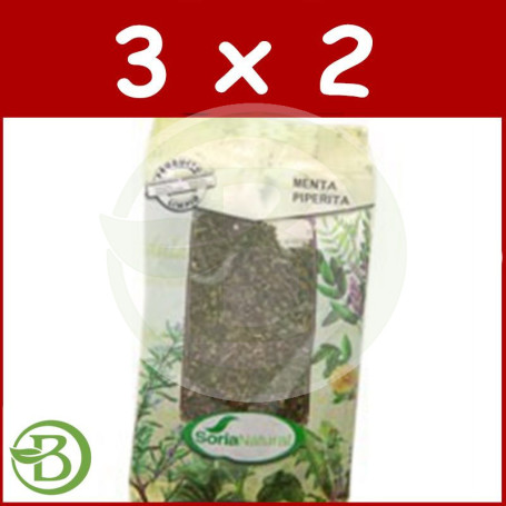 Pack 3x2 Menta Piperita Bolsa 30Gr. Soria Natural