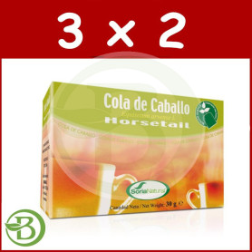 Pack 3x2 Infusiones de Cola de Caballo 20 Filtros Soria Natural