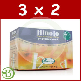 Pack 3x2 Infusiones de Hinojo 20 Filtros Soria Natural