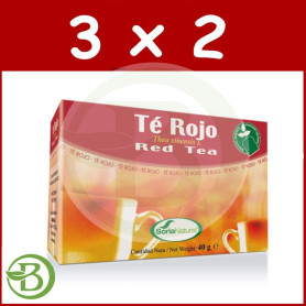 Pack 3x2 Infusiones de Té Rojo 20 Filtros Soria Natural