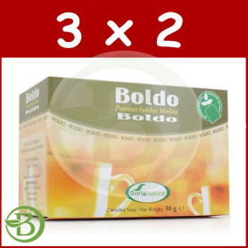 Pack 3x2 Infusiones de Boldo 20 Filtros Soria Natural