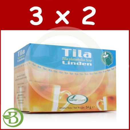 Pack 3x2 Infusiones de Tila 20 Filtros Soria Natural