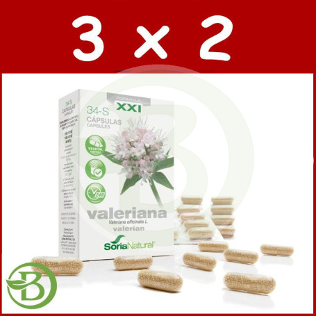 Pack 3x2 Valeriana 34-S Fórmula XXI Soria Natural