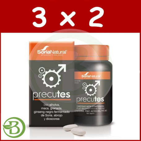 Pack 3x2 Precutes 60 Comprimidos Soria Natural