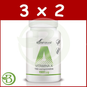 Pack 3x2 Vitamina a 250 Mgrs. X 150 Liberacion Sostenida Soria Natural
