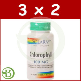 Pack 3x2 Chlorophyll 90 Comprimidos Solaray