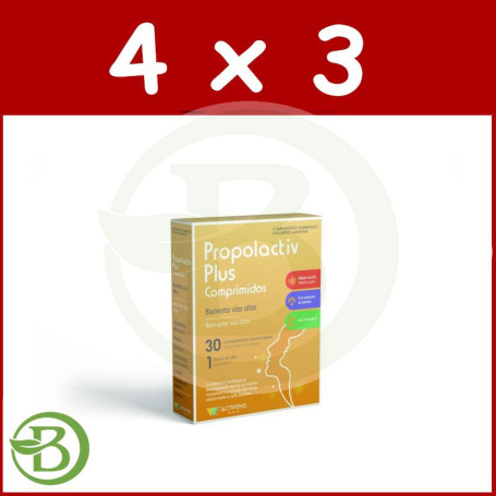 Pack 4x3 Propolactiv Plus 30 Comprimidos Herbora
