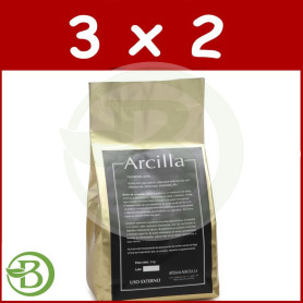 Pack 3x2 Arcilla M.H. 2Kg. Artesanía Agrícola