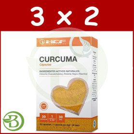 Pack 3x2 Cúrcuma + Pimienta 30 Cápsulas HCF
