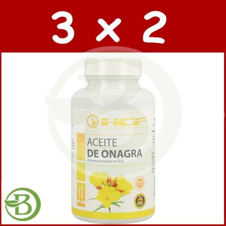 Pack 3x2 Aceite De Onagra 450 Perlas Hcf