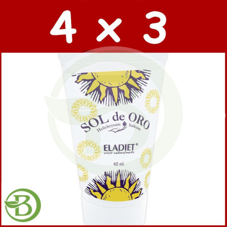 Pack 4x3 Crema Sol De Oro 40Ml. Eladiet