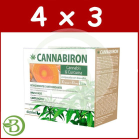 Pack 4x3 Cannabiron 30 Cápsulas + 30 Comprimidos Dietmed