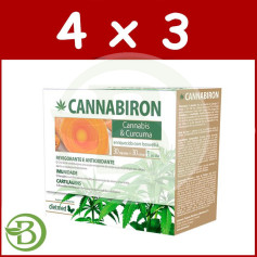 Pack 4x3 Cannabiron 30 Cápsulas + 30 Comprimidos Dietmed