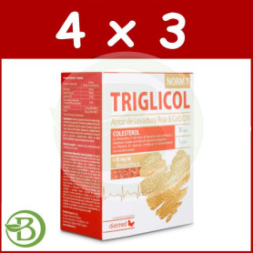 Pack 4x3 Triglicol Norm 7 Plus 30 Comprimidos Dietmed