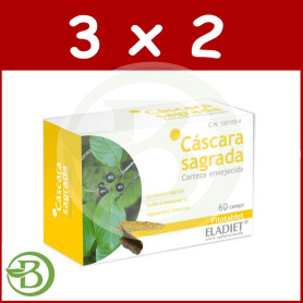 Pack 3x2 Cáscara Sagrada 60 Comprimidos Eladiet