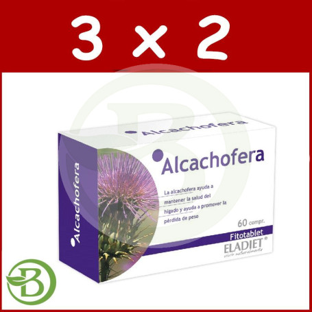 Pack 3x2 Alcachofera 60 Comprimidos 330Mg. Eladiet