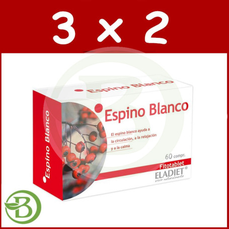 Pack 3x2 Espino Blanco 60 Comprimidos Eladiet