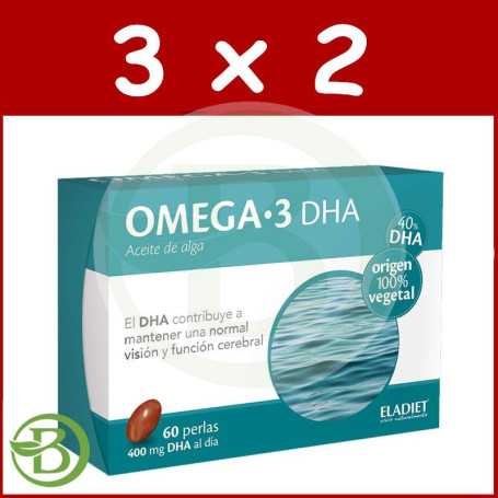 Pack 3x2 Omega 3 60 Perlas Eladiet