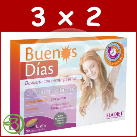 Pack 3x2 Buenos Días 30 Comprimidos Eladiet