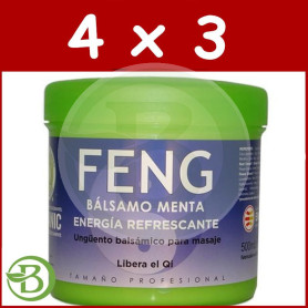 Pack 4x3 Ungüento Bálsamo Menta 500Ml. Feng