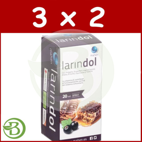 Pack 3x2 Larindol 20Ml. Mahen