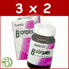Pack 3x2 Complejo B 30 Cápsulas Health Aid