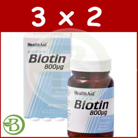 Pack 3x2 Biotina Health Aid