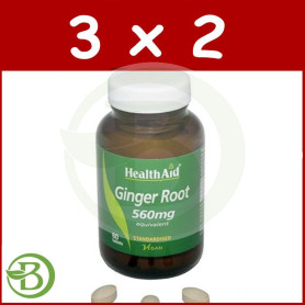 Pack 3x2 Jengibre (Zingiber Officinalis) Health Aid