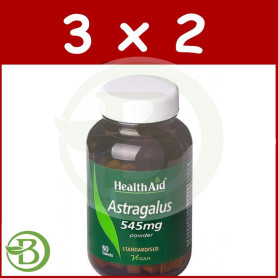 Pack 3x2 Astrágalo (Astragalus Membranaceus) Health Aid